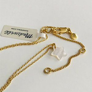 Madewell Mother of Pearl Star Necklace NWT *READ*